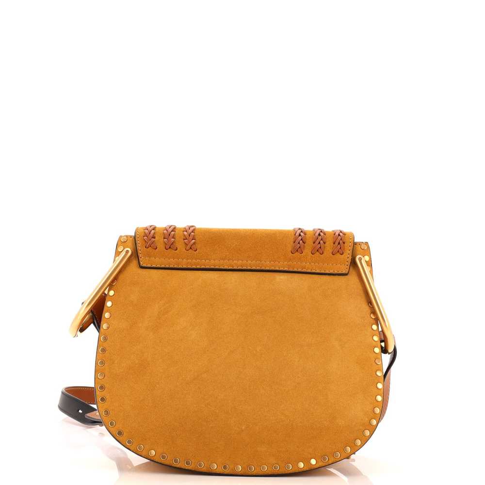 CHLOE Hudson Handbag Whipstitch Suede Small - image 3