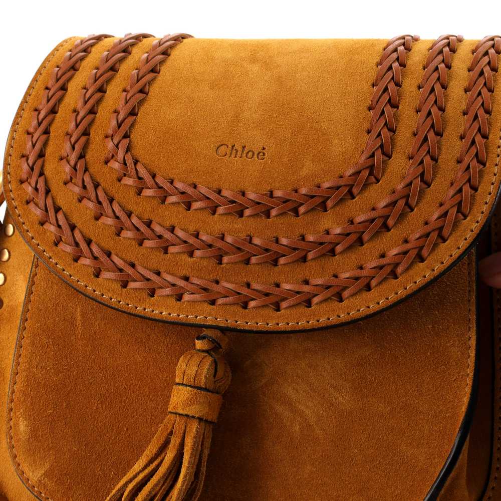 CHLOE Hudson Handbag Whipstitch Suede Small - image 6