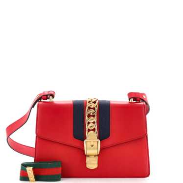 GUCCI Sylvie Shoulder Bag Leather Small