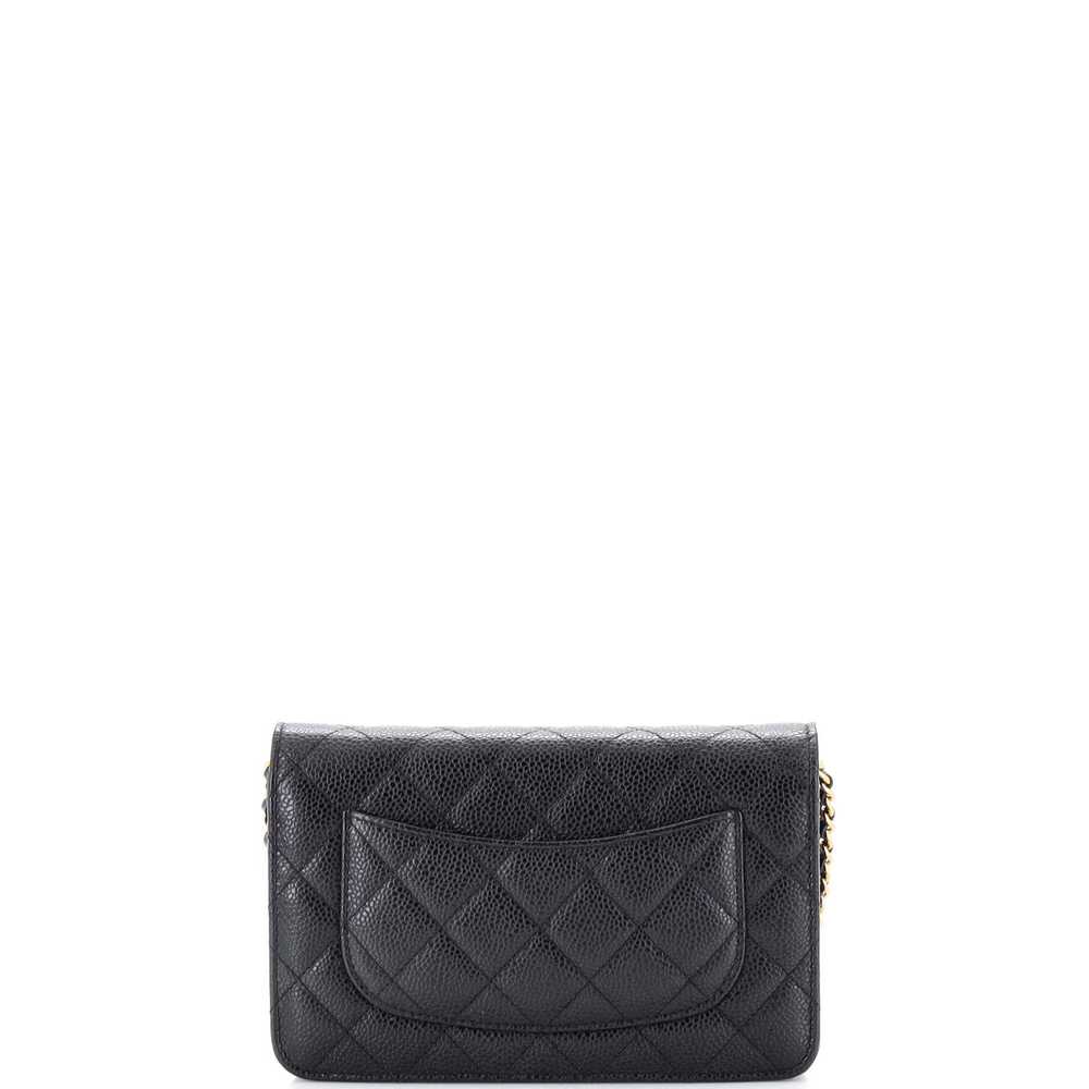 CHANEL Wallet on Chain Quilted Caviar - image 4