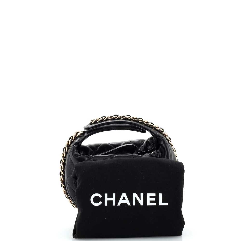 CHANEL Chain Around Hobo Pouch Quilted Lambskin M… - image 2