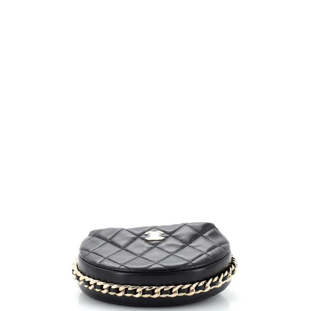 CHANEL Chain Around Hobo Pouch Quilted Lambskin M… - image 5