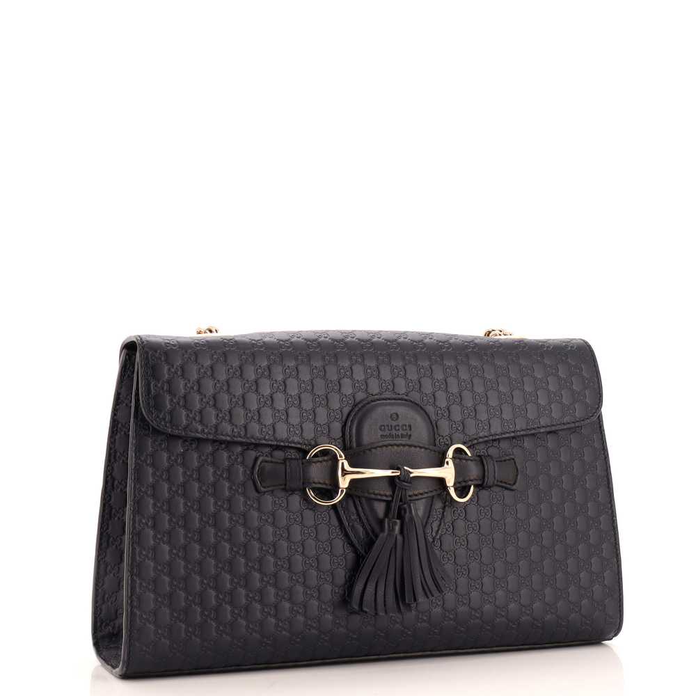 GUCCI Emily Chain Flap Bag Guccissima Leather Med… - image 2