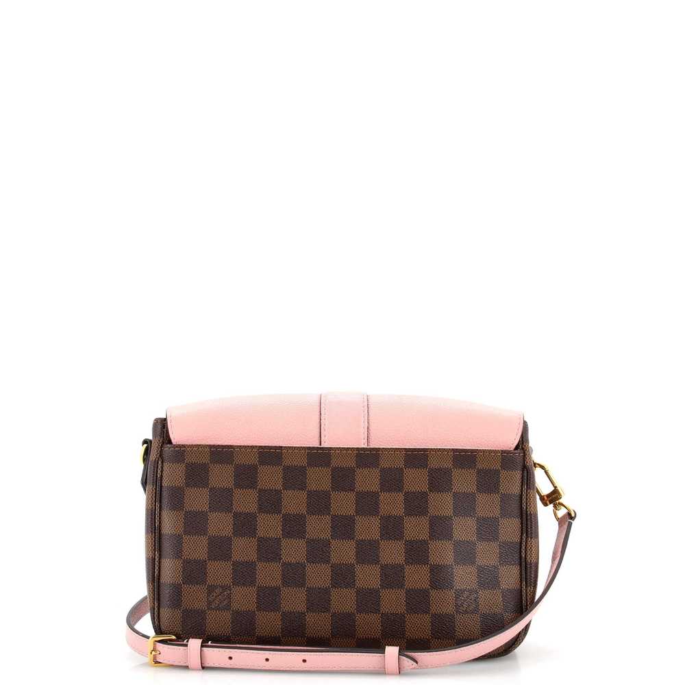 Louis Vuitton Clapton Handbag Damier and Leather … - image 3