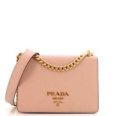 PRADA Chain Flap Bag Saffiano Leather Small
