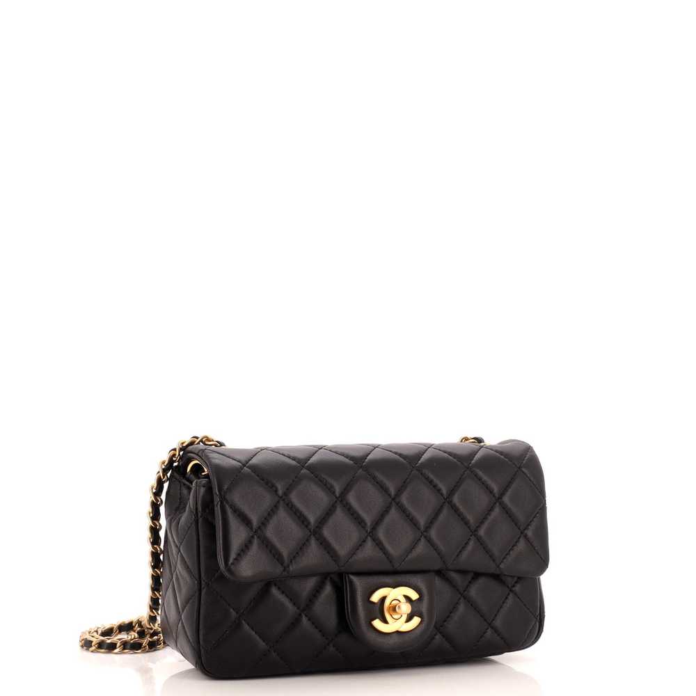 CHANEL Pearl Crush Flap Bag Quilted Lambskin Mini - image 3