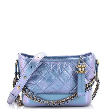 CHANEL Gabrielle Hobo Quilted Iridescent Aged Cal… - image 1