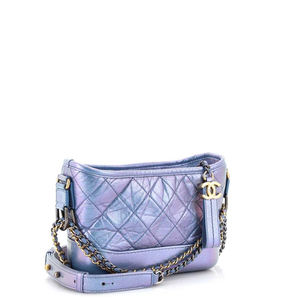 CHANEL Gabrielle Hobo Quilted Iridescent Aged Cal… - image 3