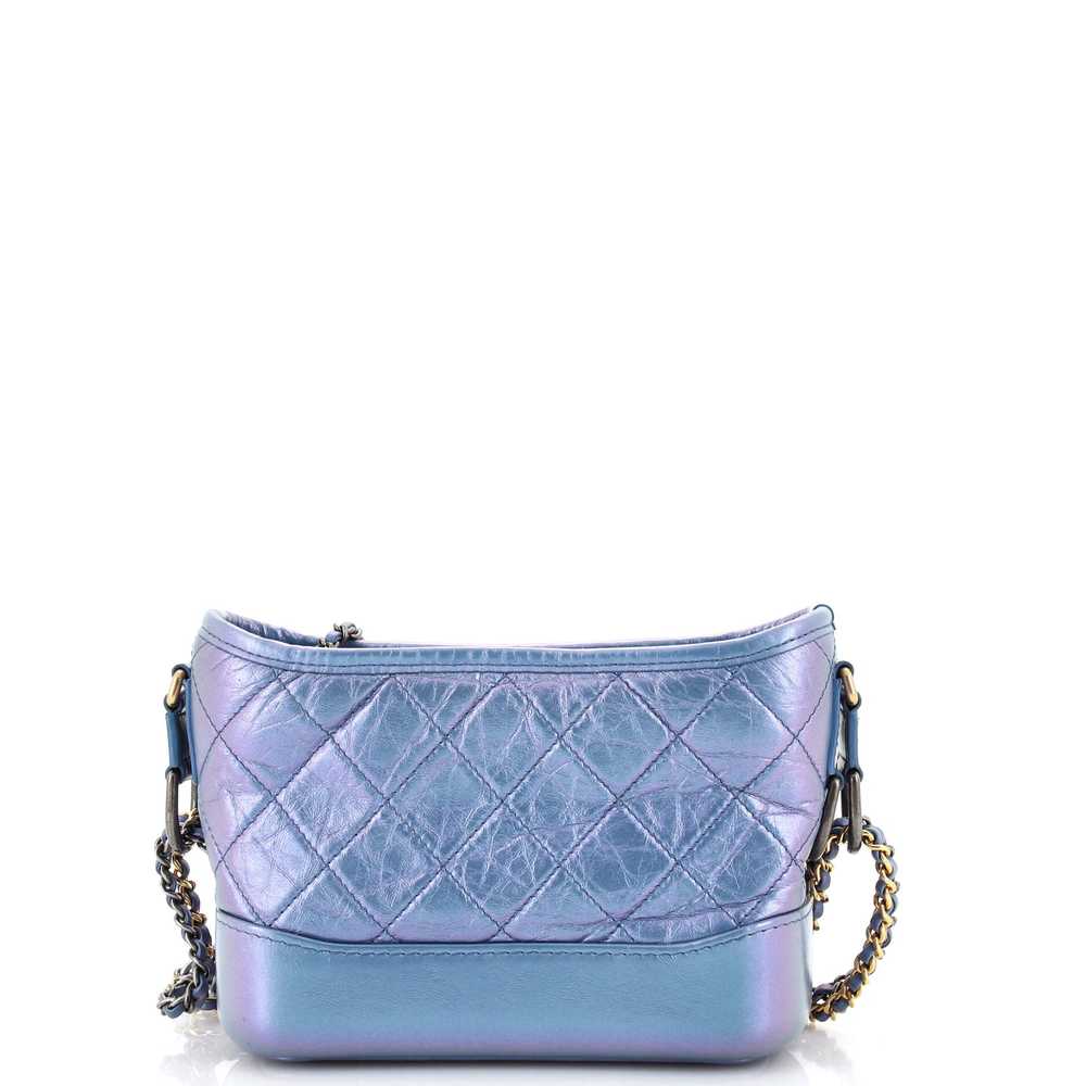 CHANEL Gabrielle Hobo Quilted Iridescent Aged Cal… - image 4
