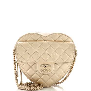 CHANEL CC in Love Heart Bag Quilted Lambskin