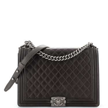 CHANEL Boy Flap Bag Quilted Lambskin Large