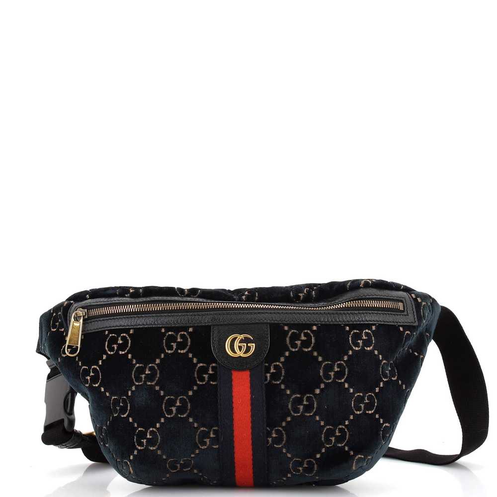 GUCCI Ophidia Zip Belt Bag GG Velvet - image 1