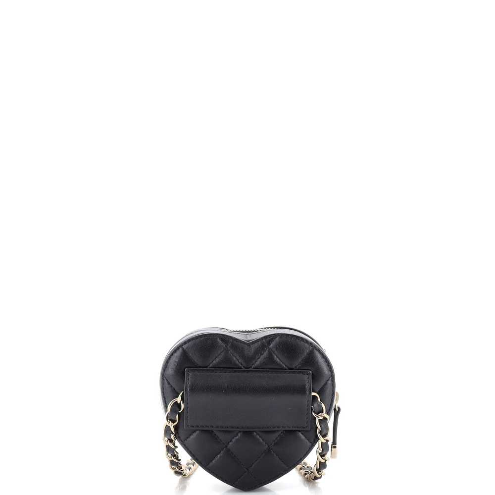 CHANEL CC in Love Heart Belt Bag Quilted Lambskin - image 4