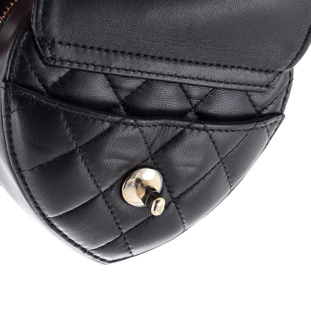 CHANEL CC in Love Heart Belt Bag Quilted Lambskin - image 7