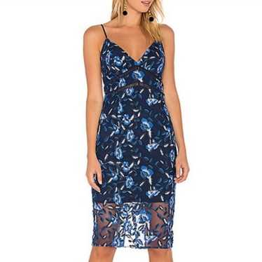 Bardot × REVOLVE Sapphire Lace Midi Dress - image 1