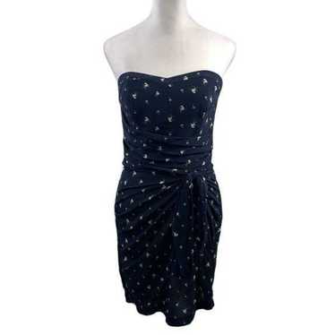 Club Monaco Navy Silk Harper Dress Size 4 - image 1