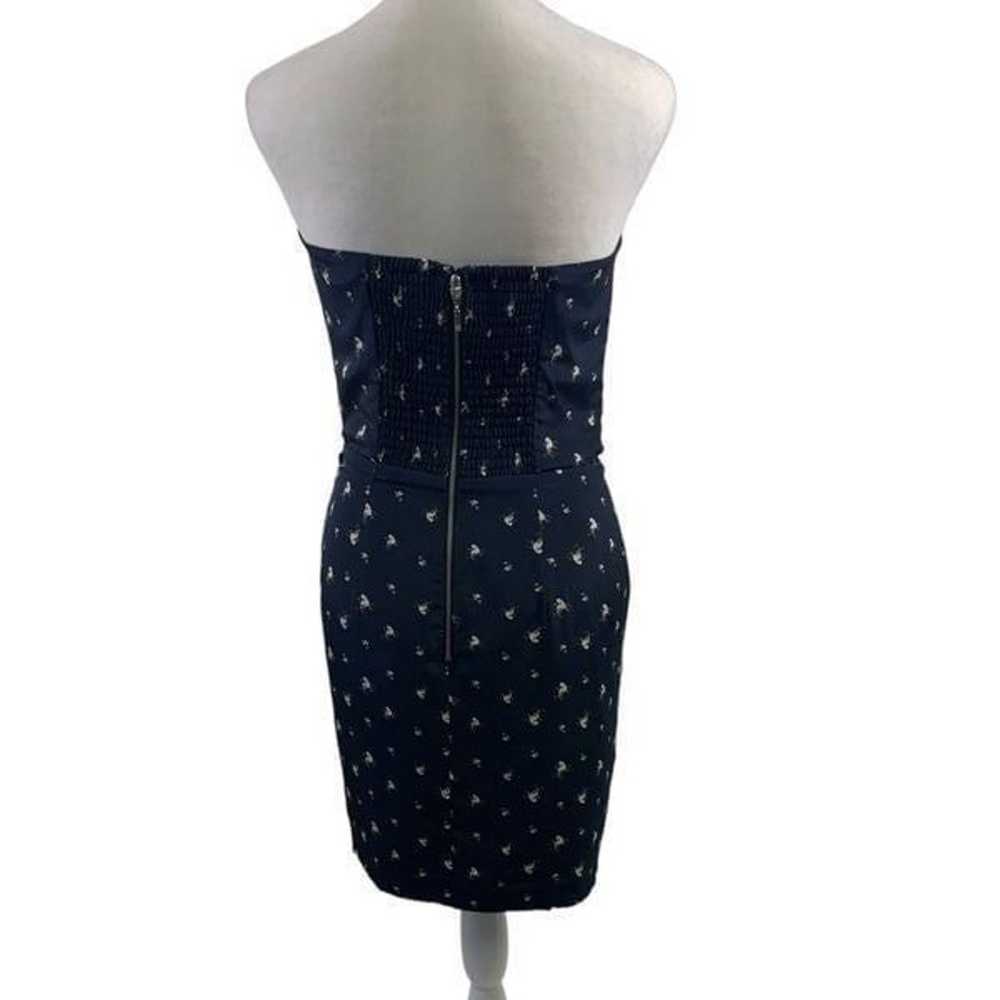 Club Monaco Navy Silk Harper Dress Size 4 - image 2