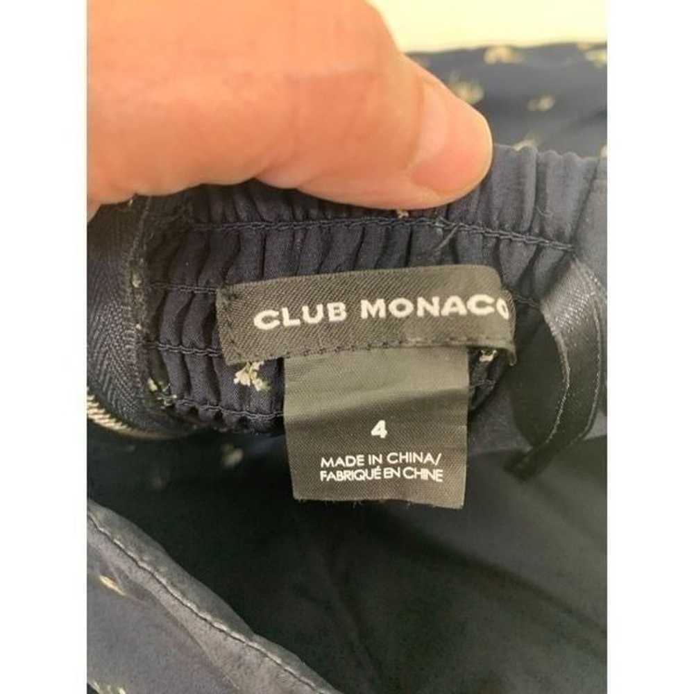Club Monaco Navy Silk Harper Dress Size 4 - image 9