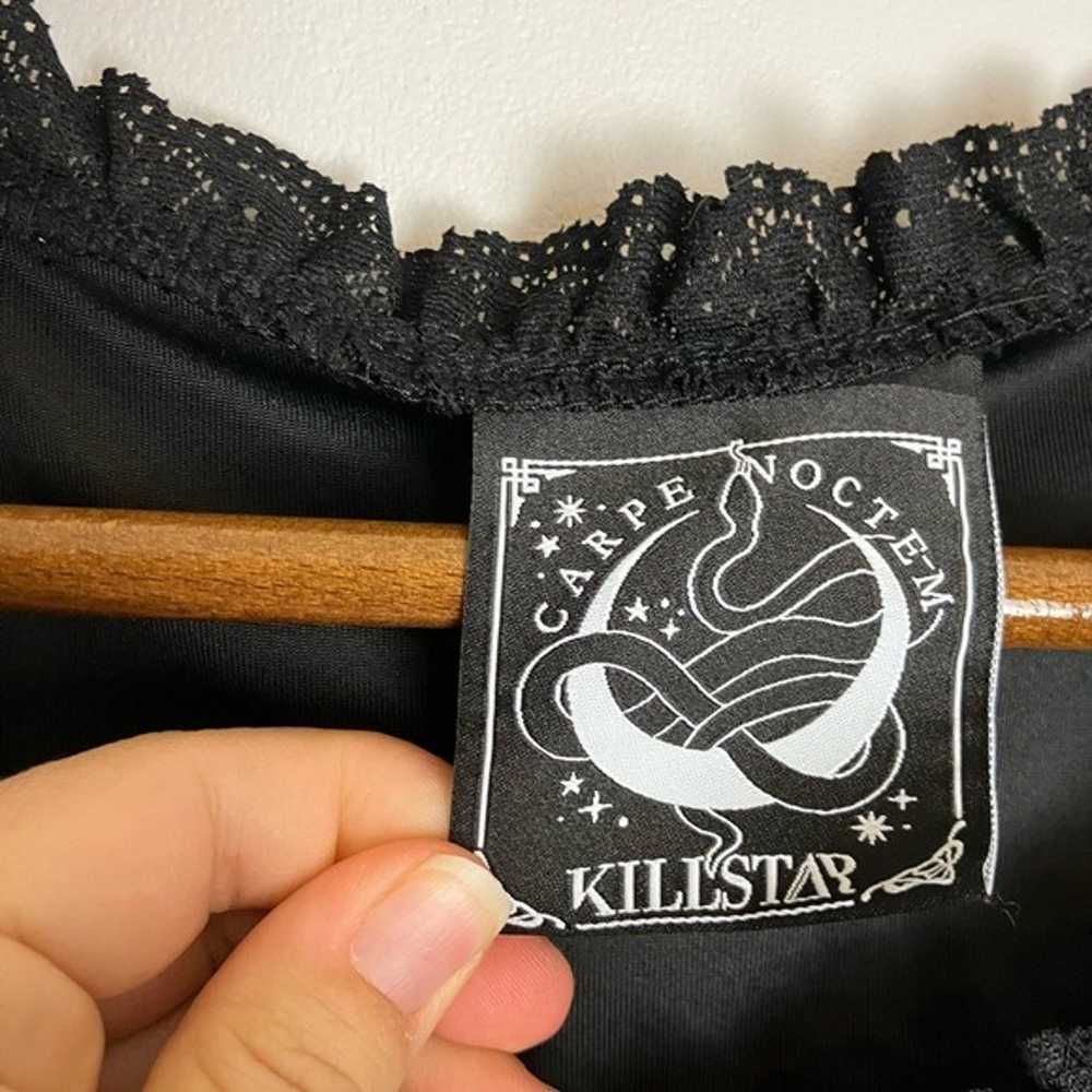 Killstar Black Velvet Lace Goth Punk Consolation … - image 3