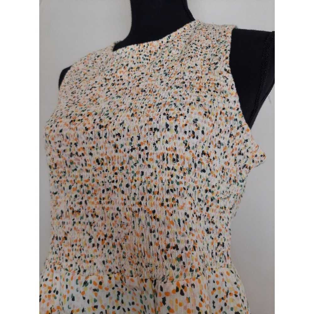 Prana Seakissed Dress Alotta Dots Medium Smocked … - image 8