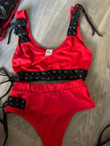 Freedom Rave Wear Iheartraves red hot raver set