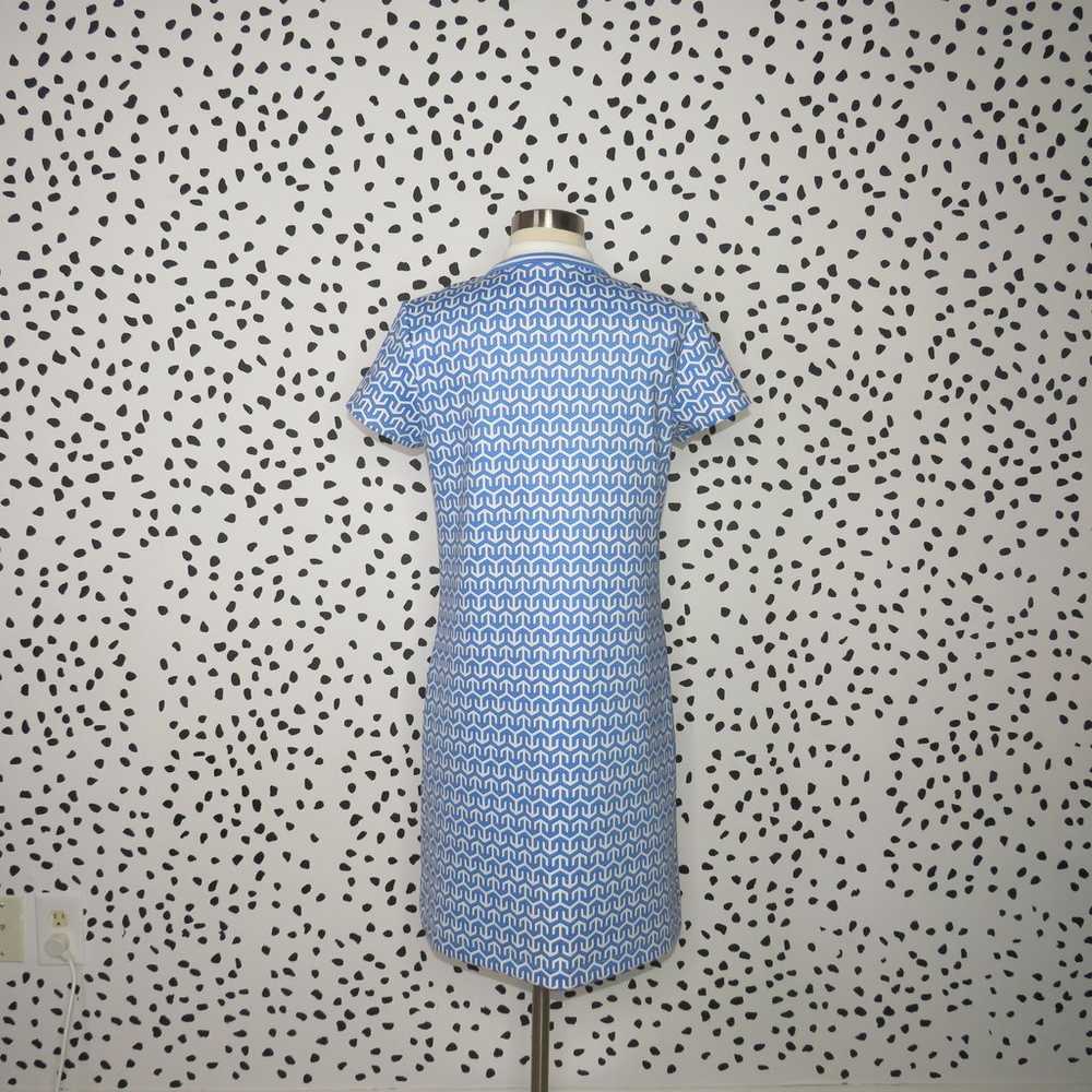 J. McLaughlin Blue Print Collared Dress - image 5
