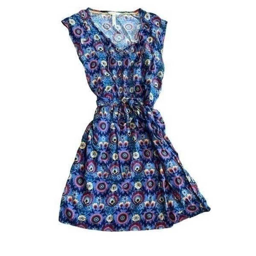 Matilda Jane Splendid Dress Blue Floral Belted Ab… - image 3