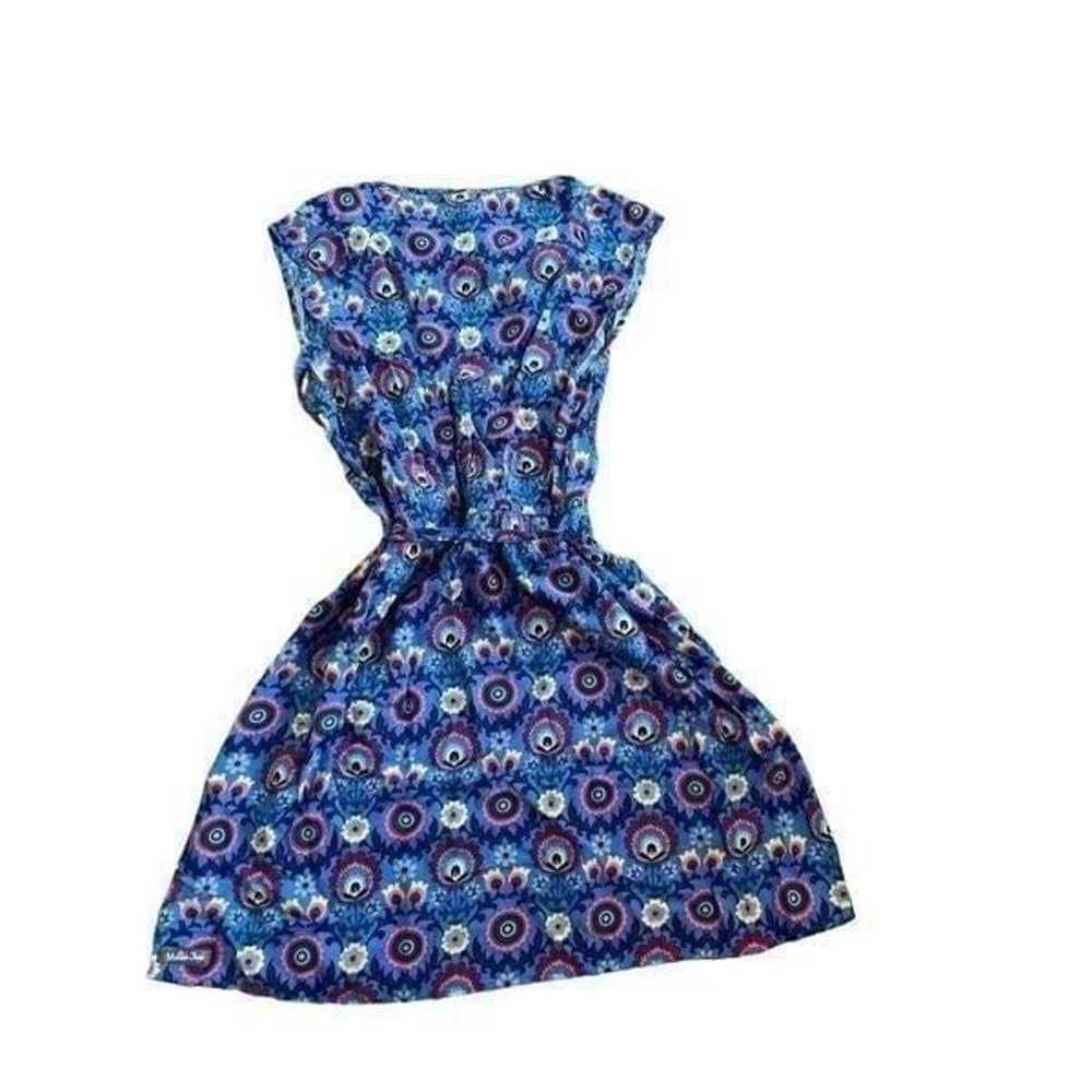 Matilda Jane Splendid Dress Blue Floral Belted Ab… - image 4