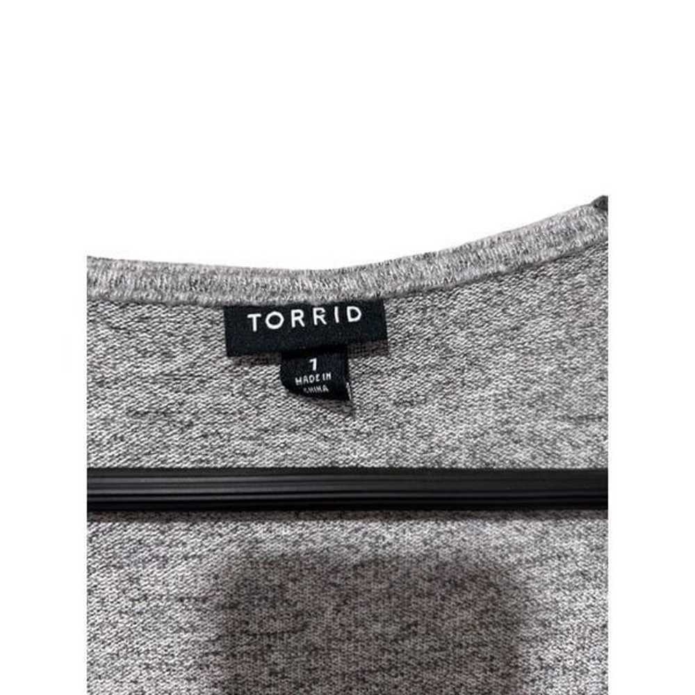 Torrid Plush Soft Light Gray V-Neck Mini Dress 3/… - image 5