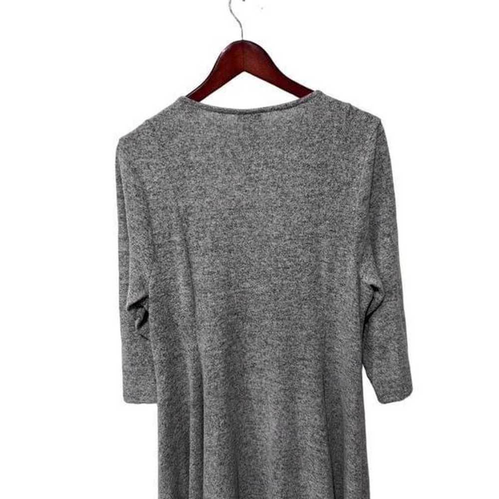 Torrid Plush Soft Light Gray V-Neck Mini Dress 3/… - image 6