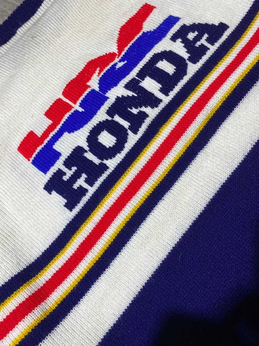 Honda × Racing × Vintage 80s RARE Vintage Knit Sw… - image 12