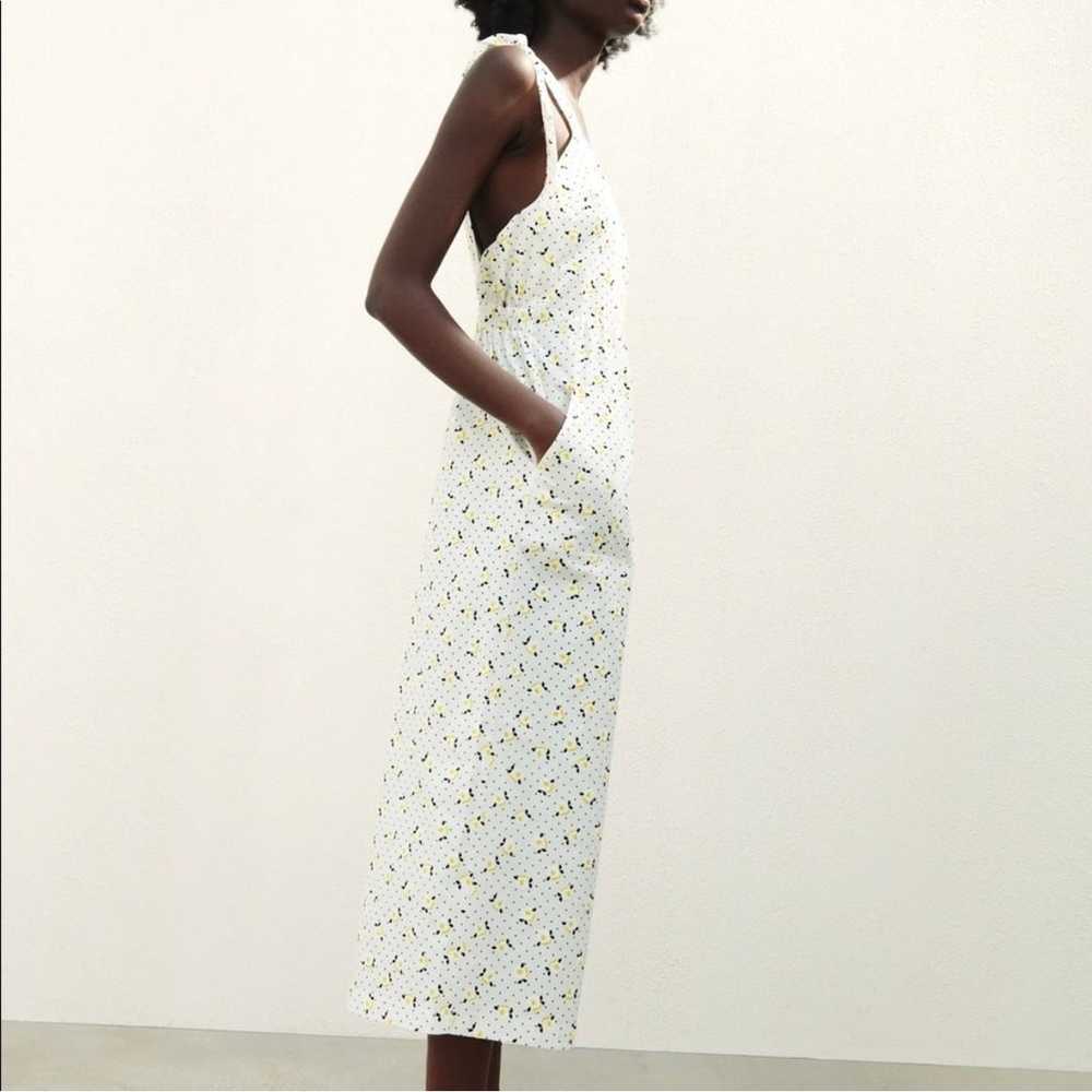 Zara Textured Floral Tie Shoulder Culotte Cropped… - image 12