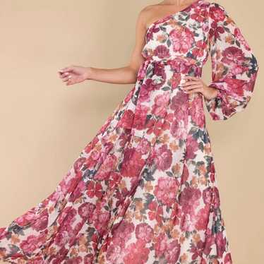 Multi Floral Print Maxi Dress - image 1