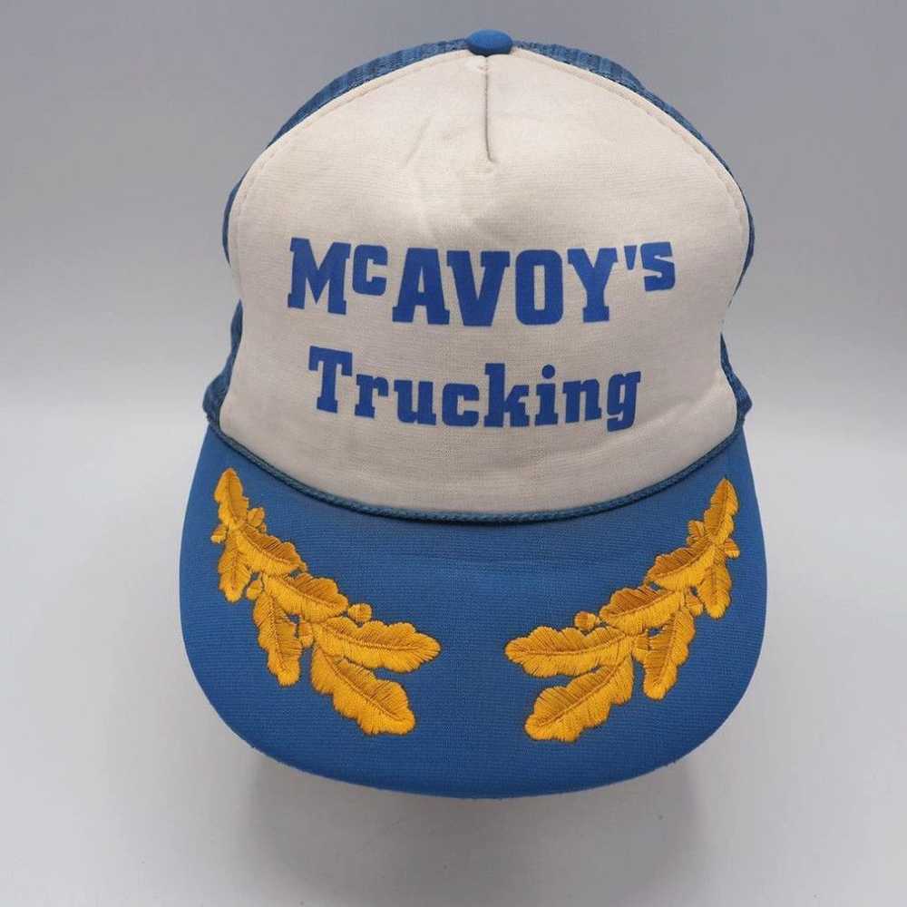 Vintage Mesh Snapback Trucker Farmer Hat Cap McAv… - image 1