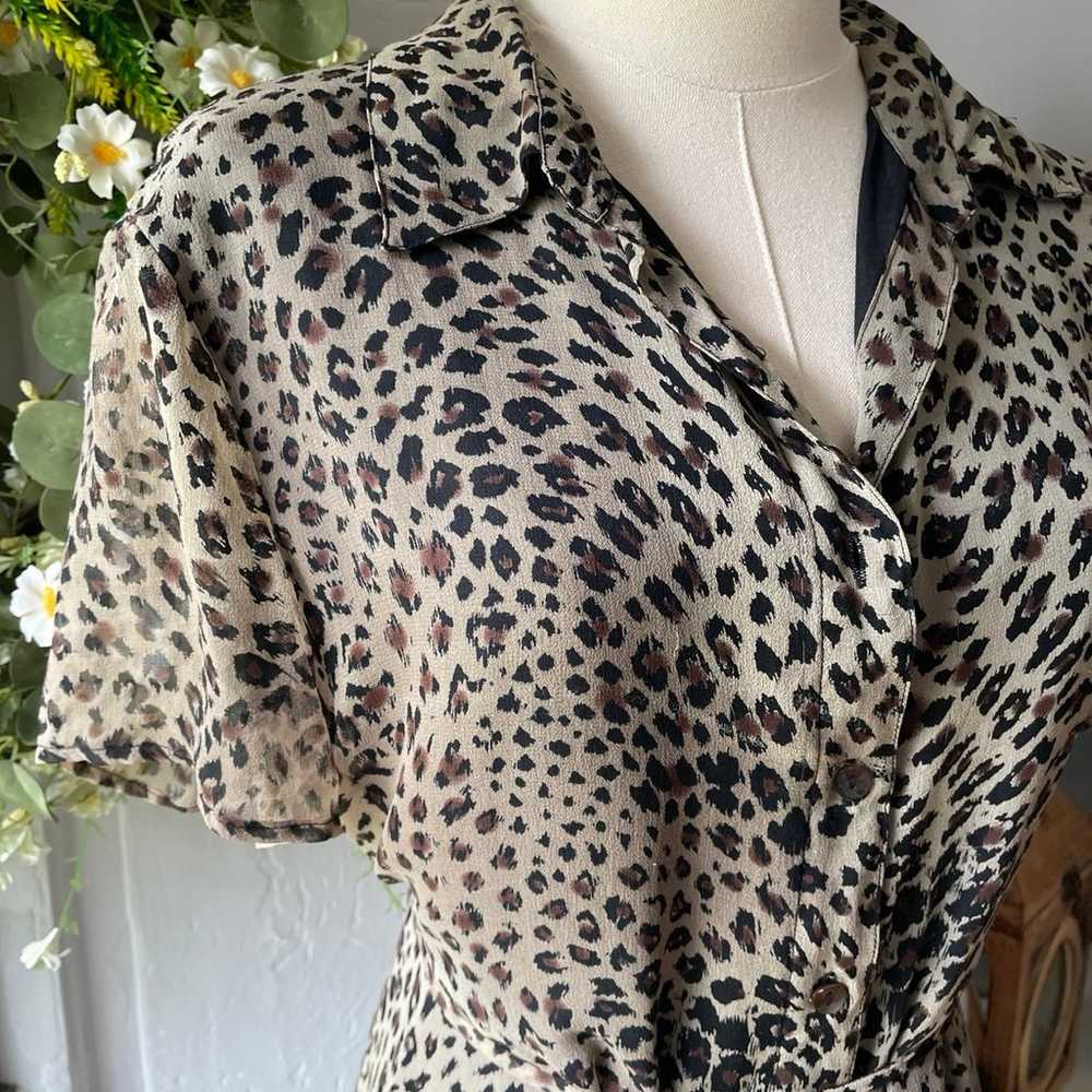 Vintage Y2K 100% Silk Button Down Dress! - image 3