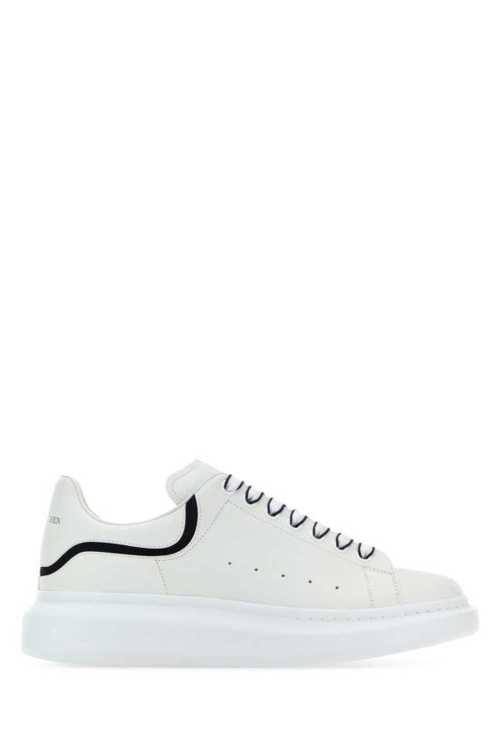 Alexander McQueen White Leather Sneakers With Whi… - image 3