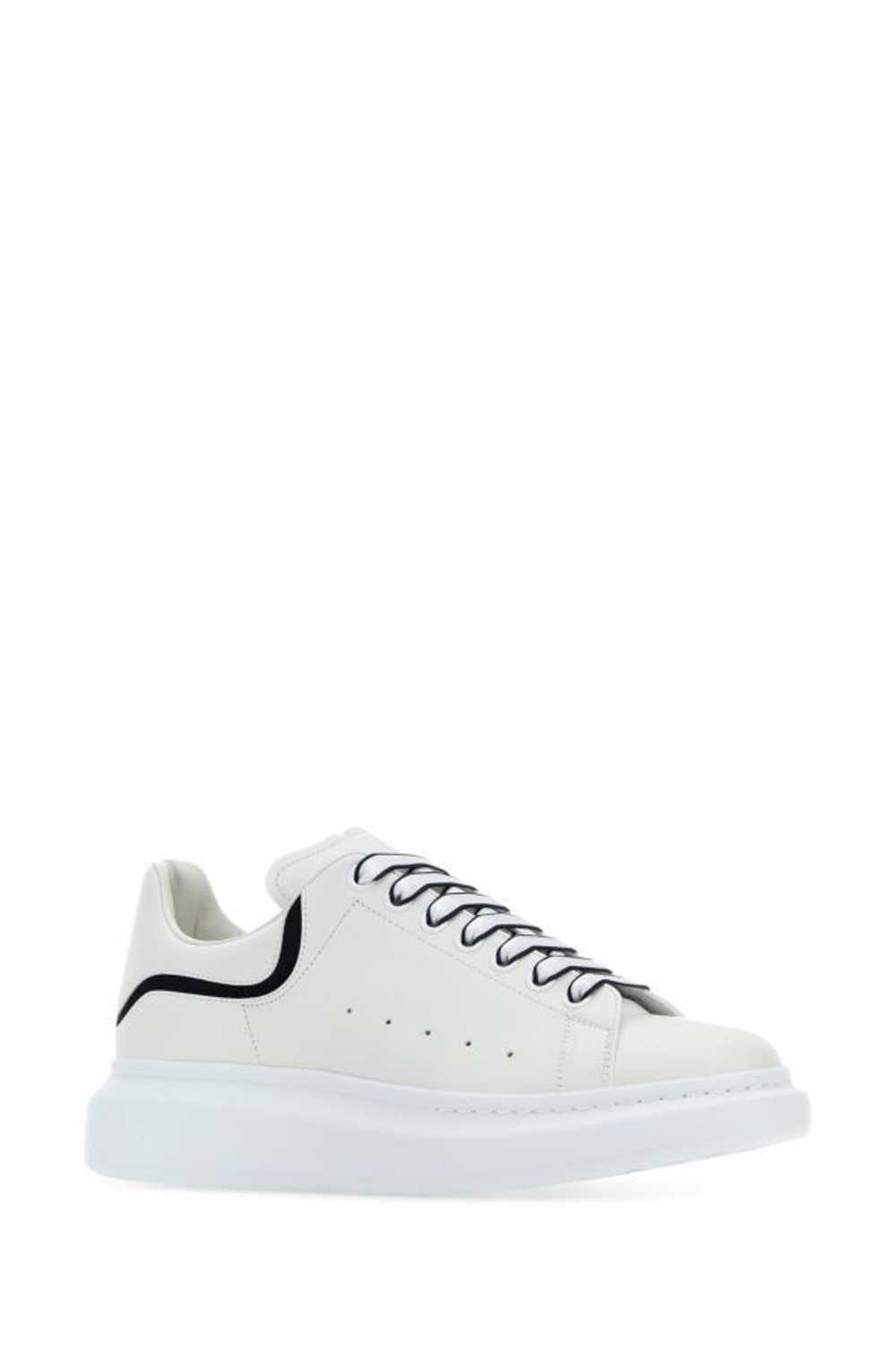 Alexander McQueen White Leather Sneakers With Whi… - image 4