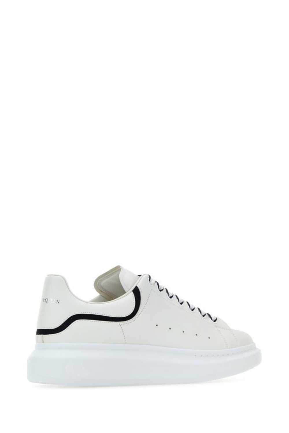 Alexander McQueen White Leather Sneakers With Whi… - image 5