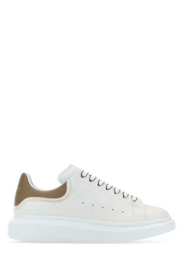 Alexander McQueen White Leather Sneakers With Dove