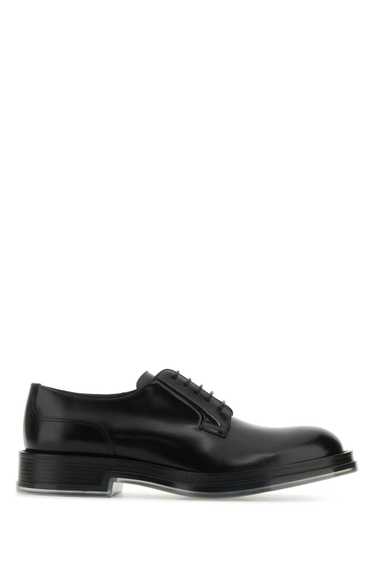 Alexander McQueen Black Leather Float Lace-Up Shoe