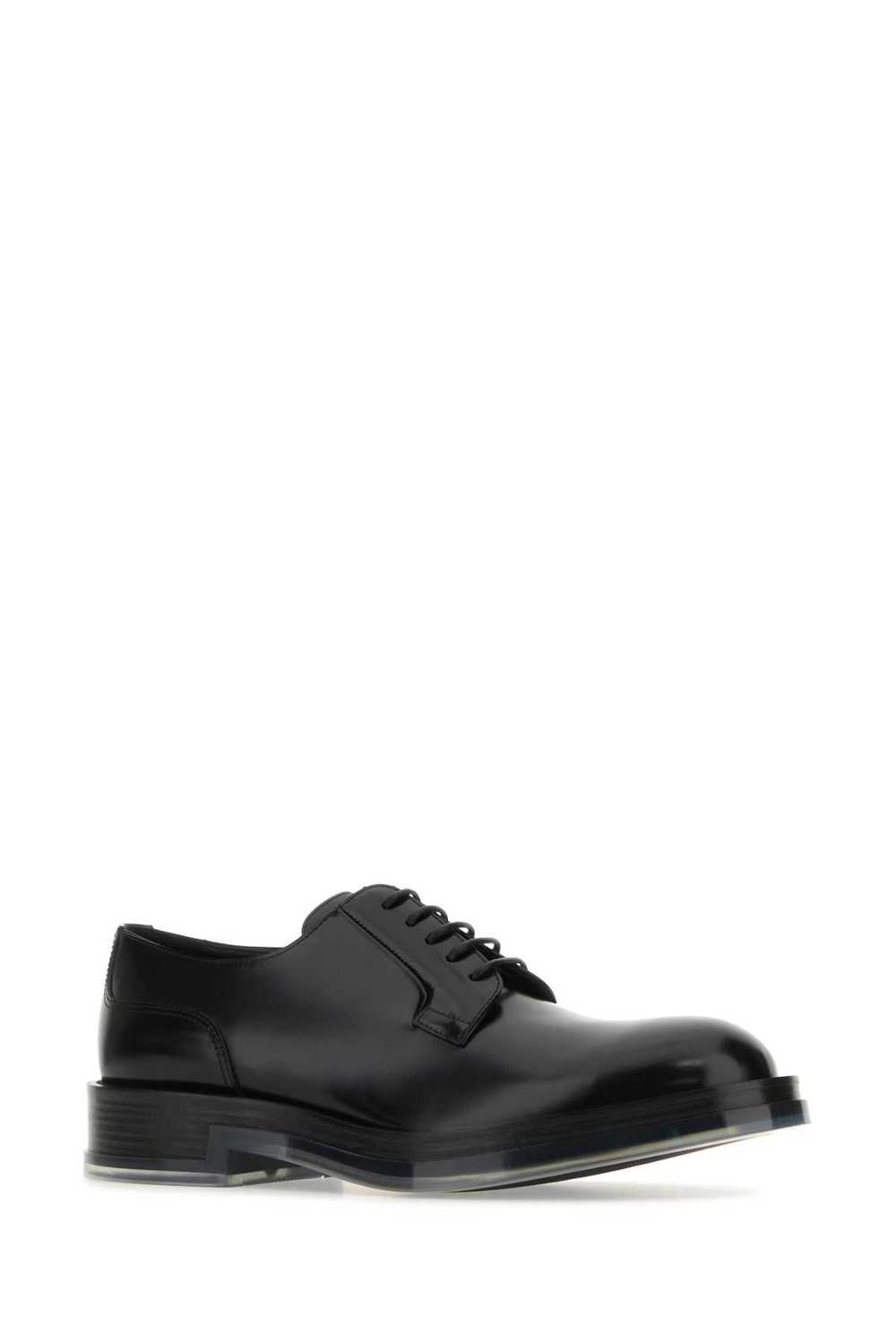Alexander McQueen Black Leather Float Lace-Up Sho… - image 2