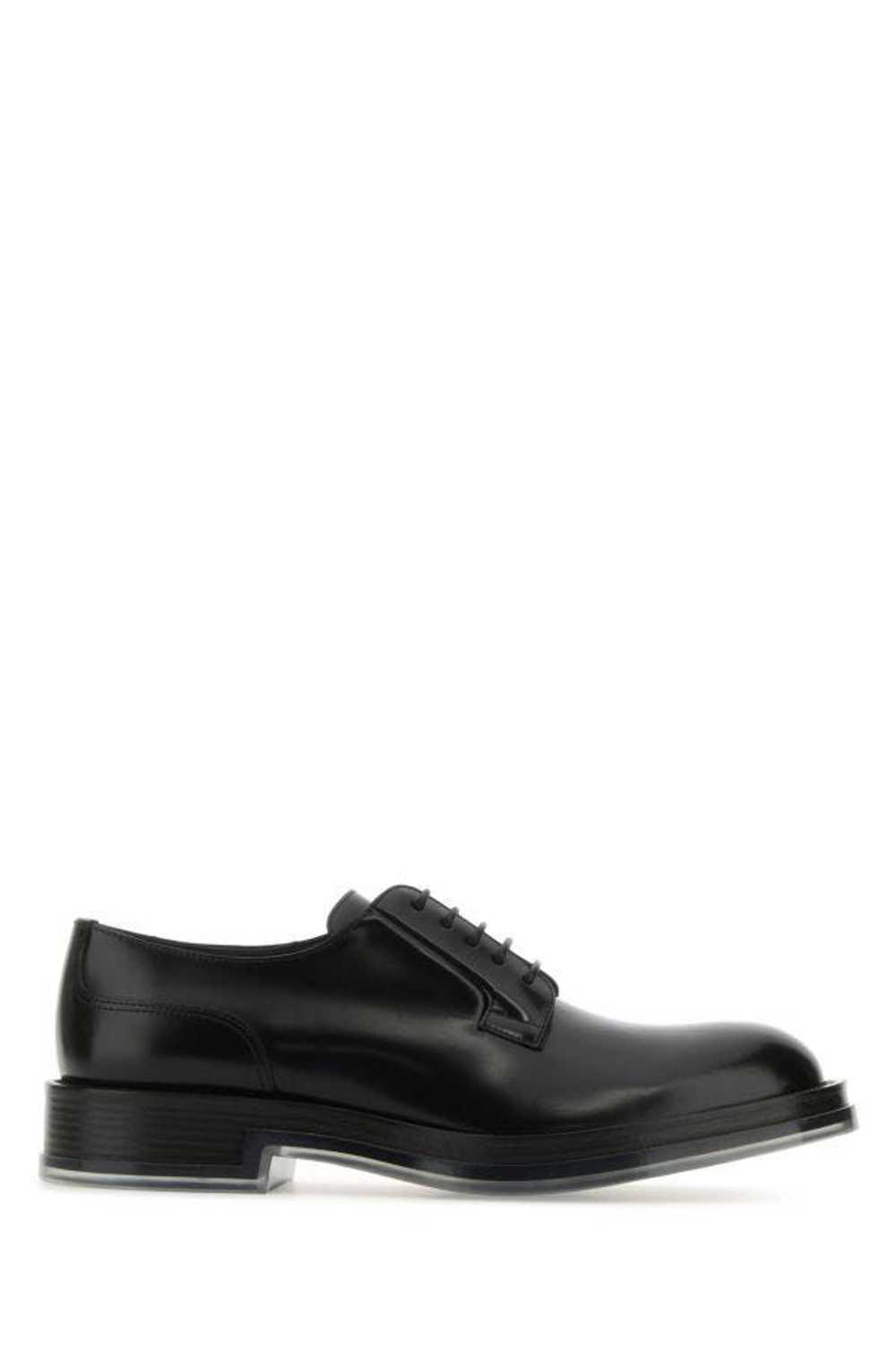 Alexander McQueen Black Leather Float Lace-Up Sho… - image 3