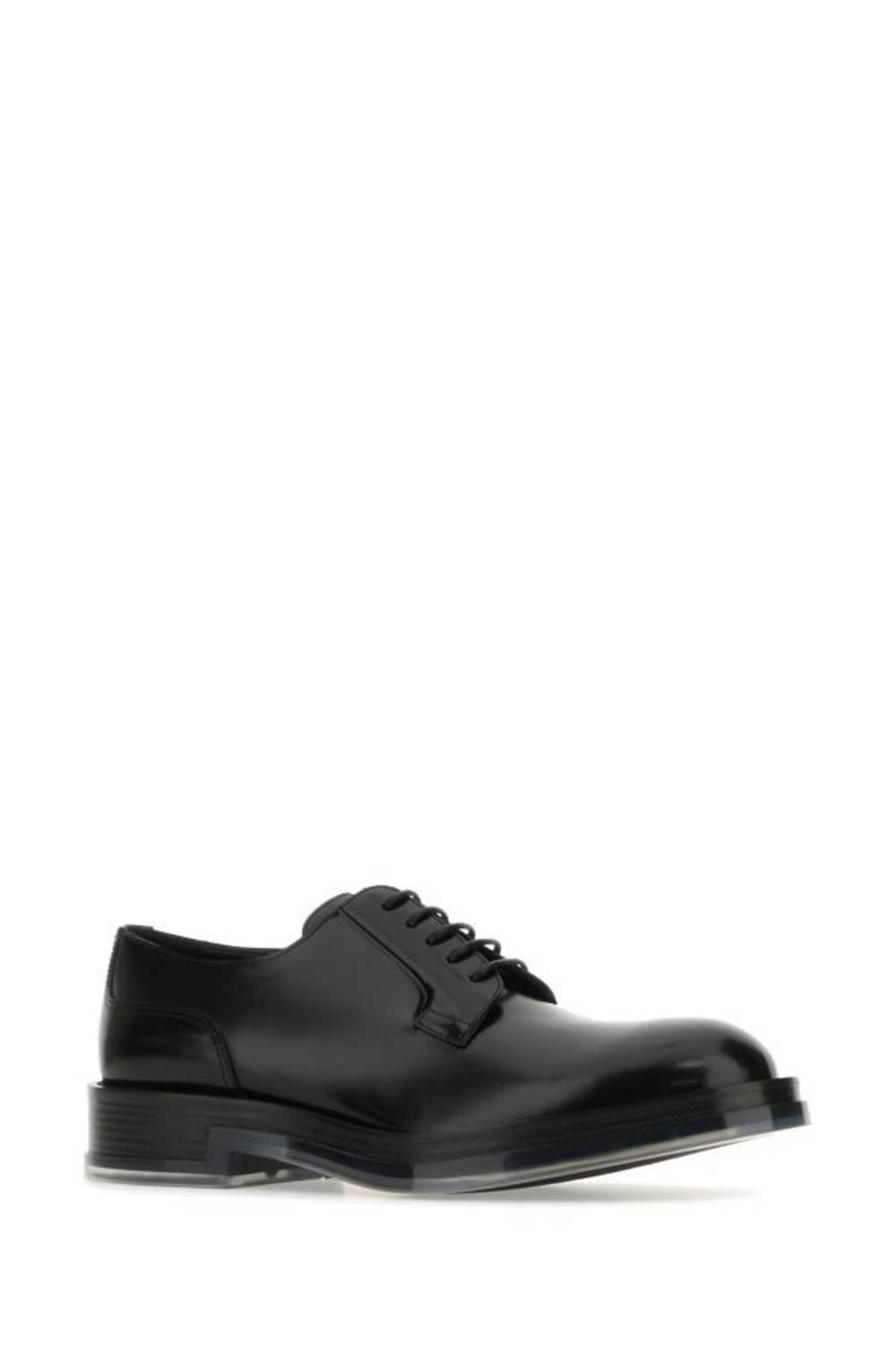 Alexander McQueen Black Leather Float Lace-Up Sho… - image 4