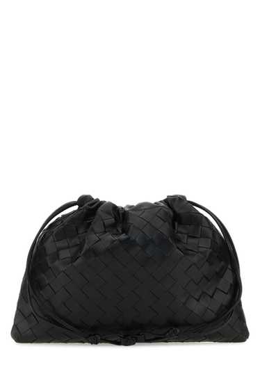 Bottega Veneta Black Leather Medium Clutch - image 1