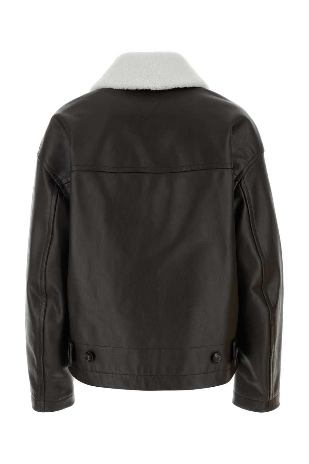 Bottega Veneta Dark Brown Leather Jacket - image 2