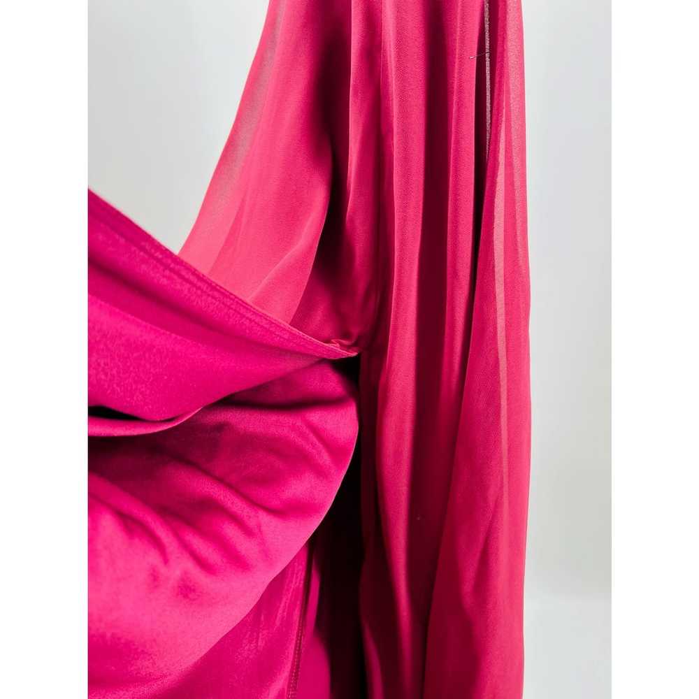 LULU'S S burgundy ruffle sleeveless maxi bridesma… - image 3