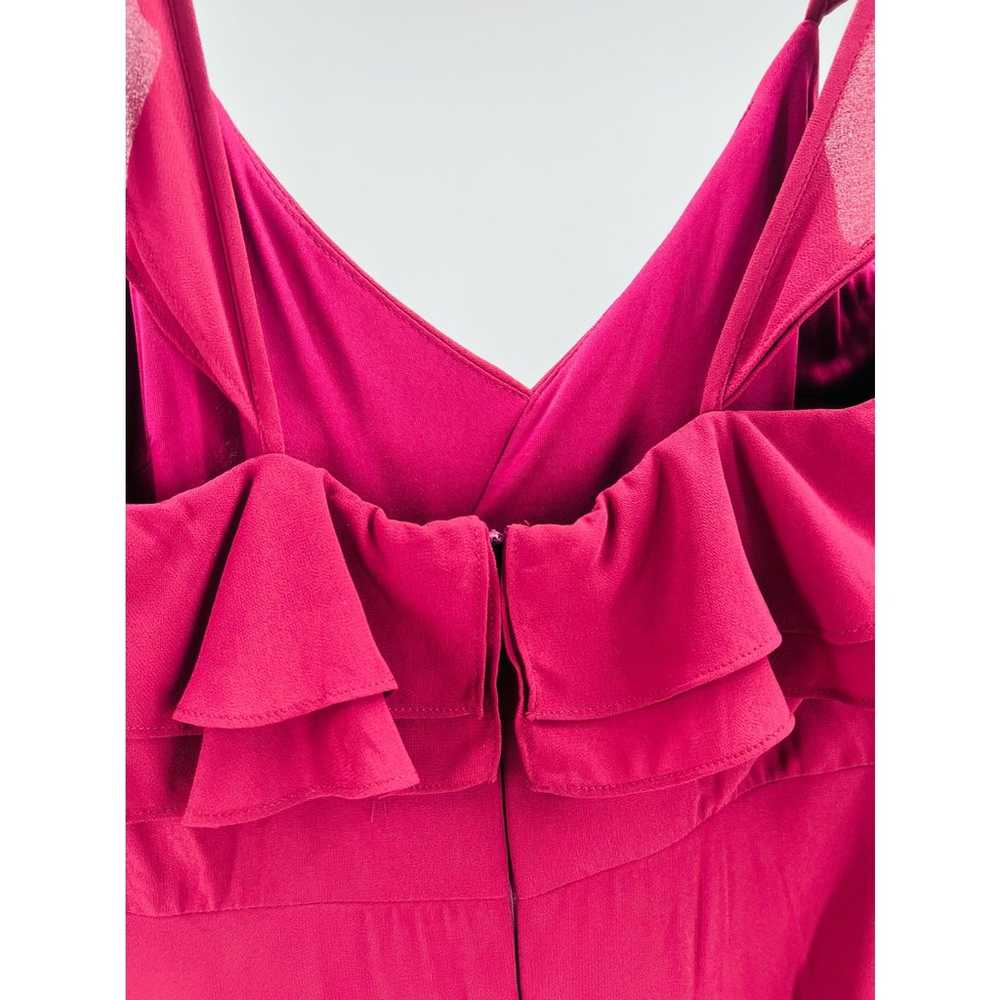 LULU'S S burgundy ruffle sleeveless maxi bridesma… - image 5
