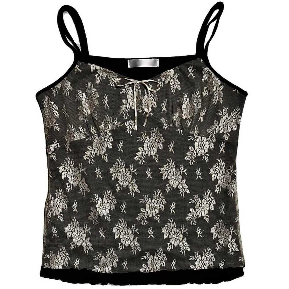lace lined floral babydoll milkmaid cami. - image 3