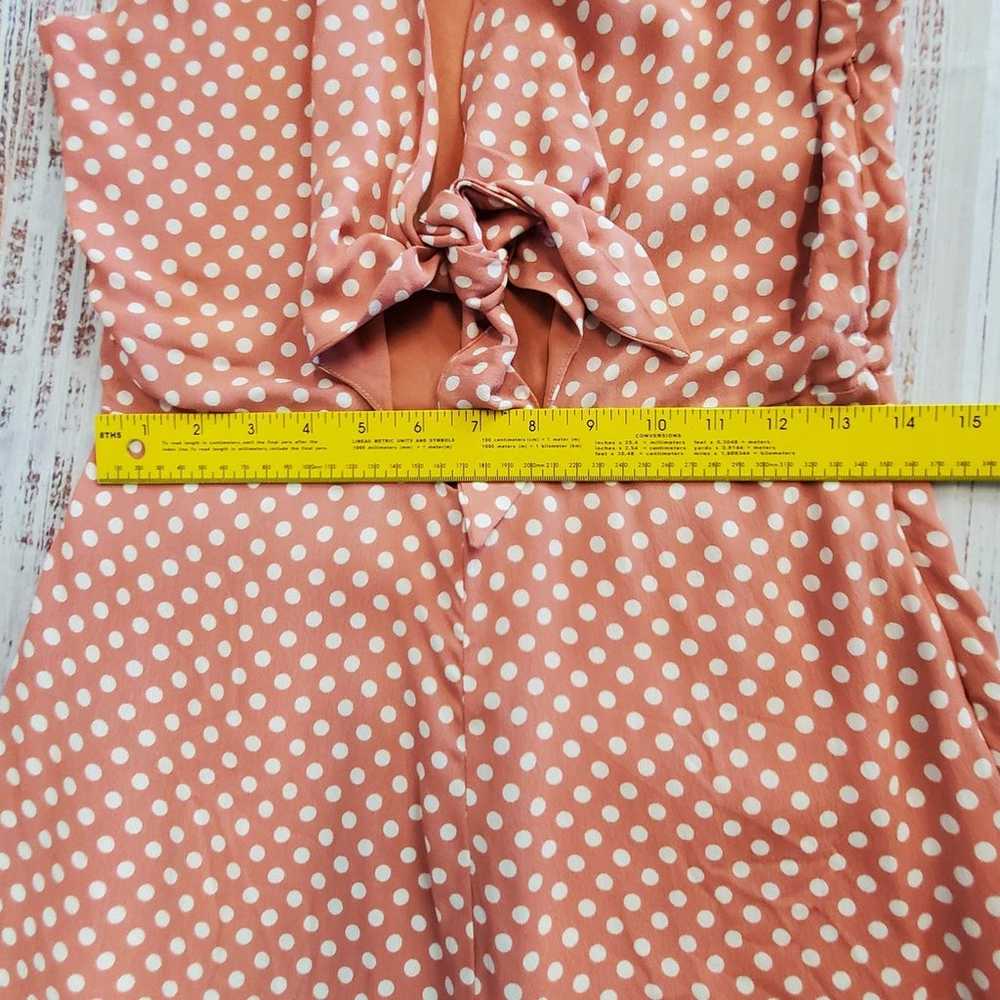 Privacy Please Dusty Pink Polkadot Romper Size Sm… - image 10