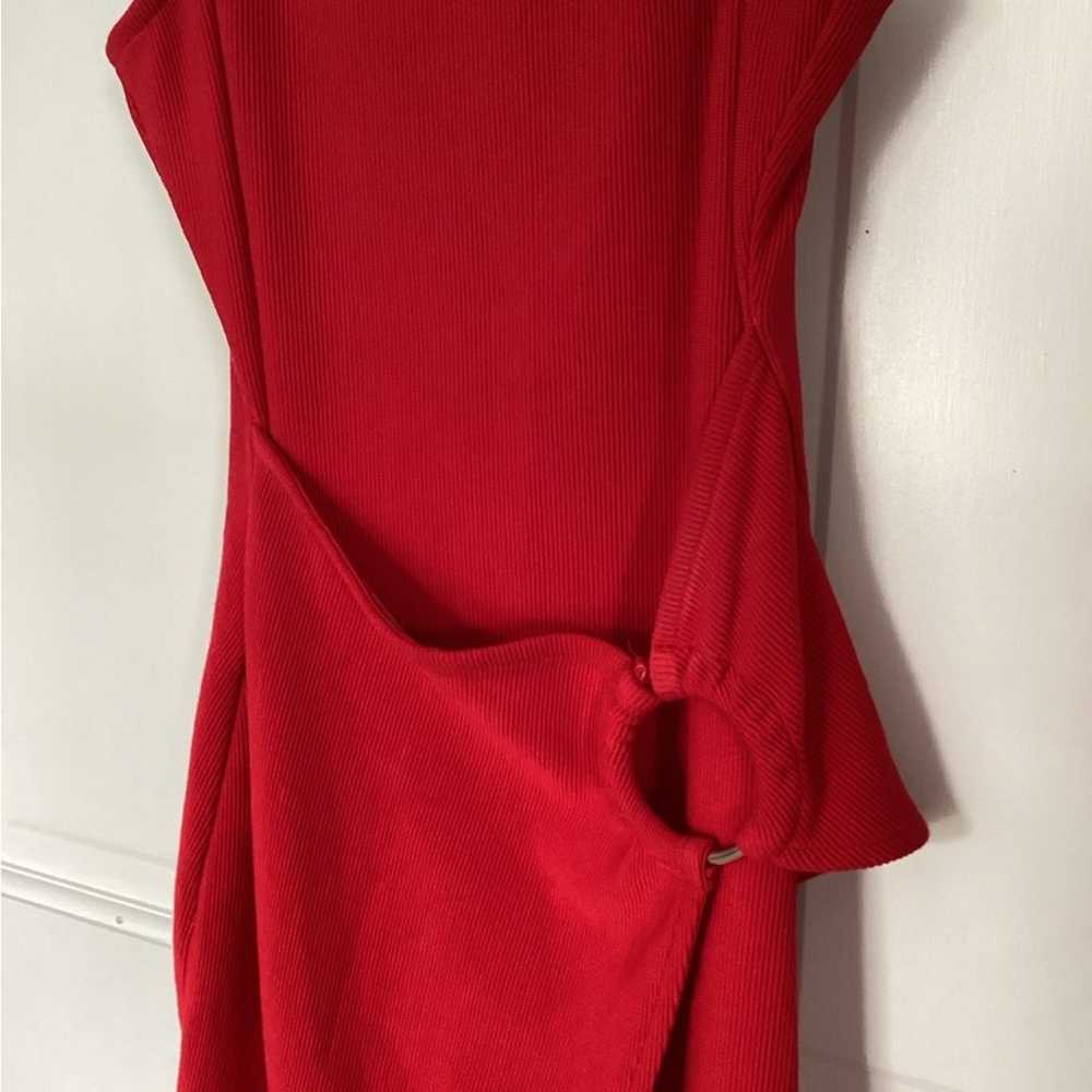 EUC Privacy Please x REVOLVE Red Ribbed Tank Dres… - image 3